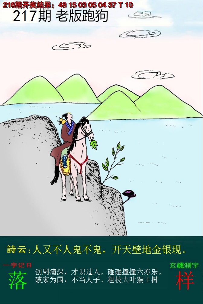 2024217期老版跑狗