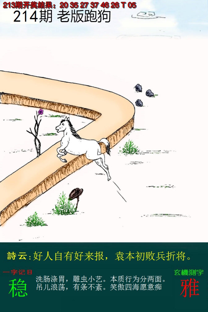 2024214期老版跑狗