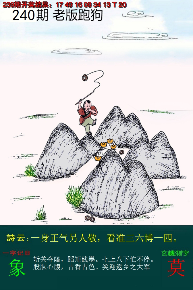 2024240期老版跑狗