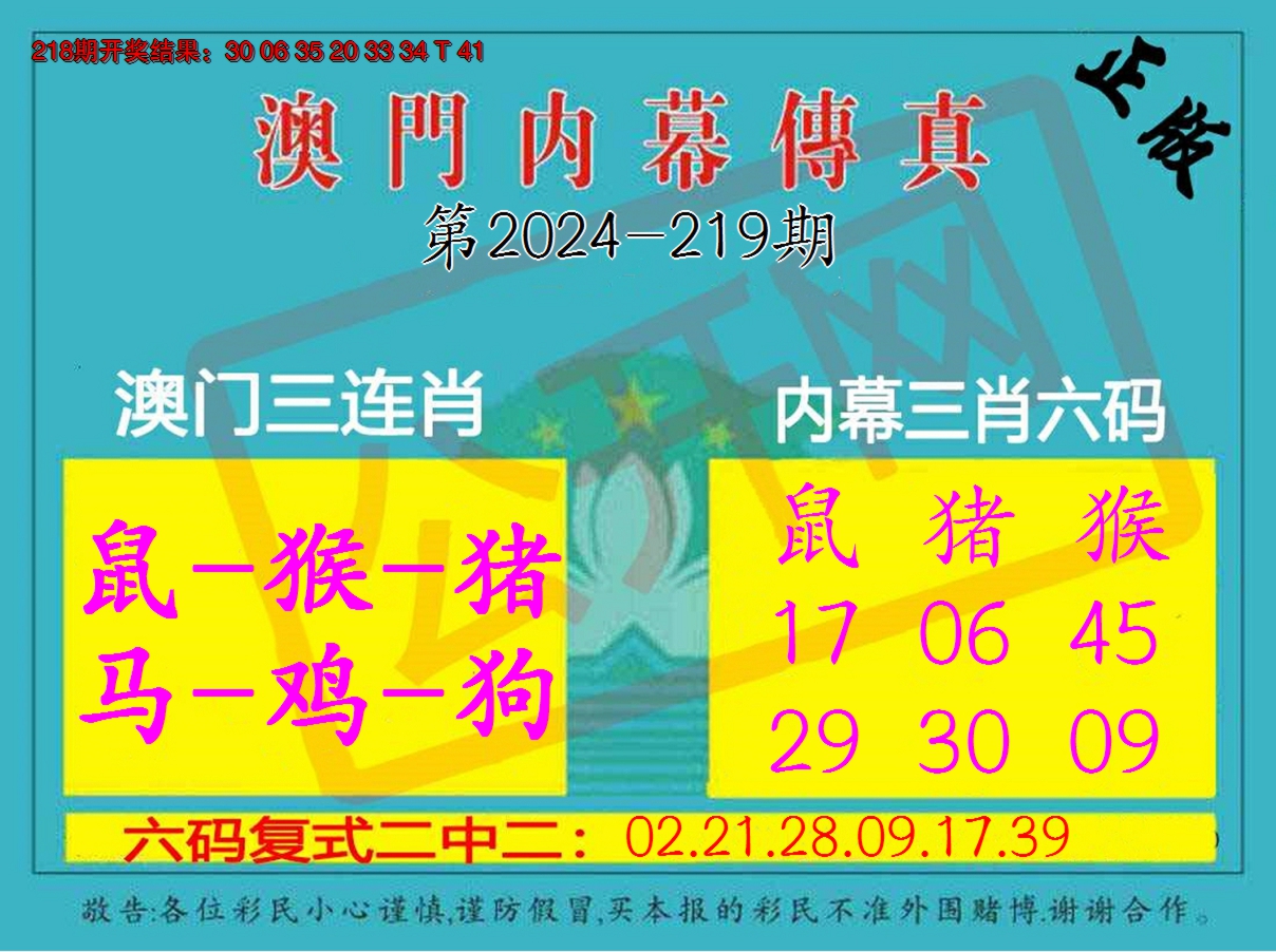 2024219期内幕传真三肖版