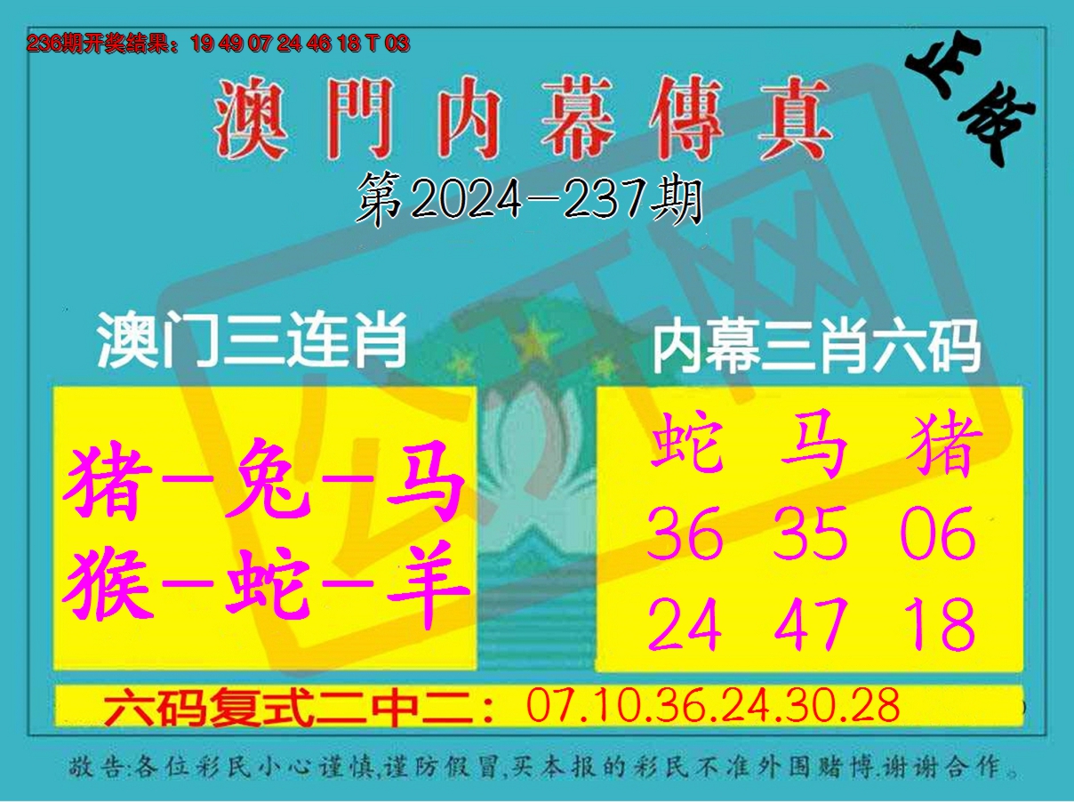 2024237期内幕传真三肖版