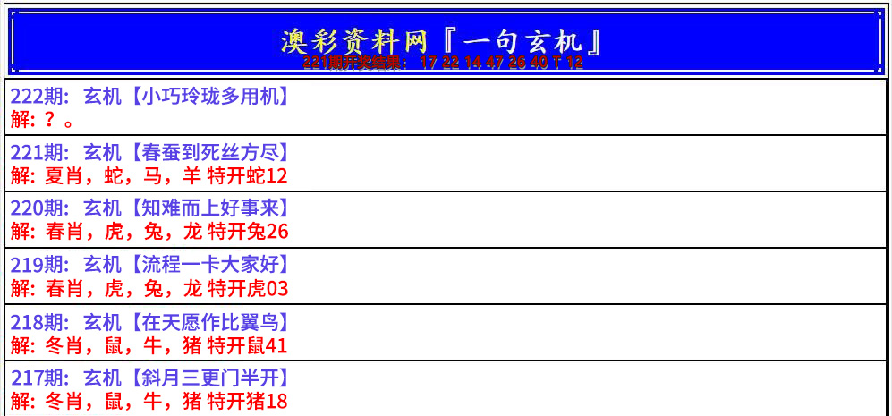 2024222期澳门一句玄机