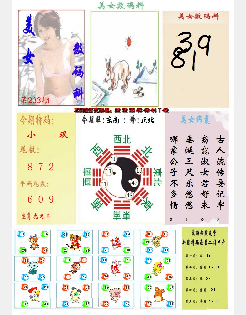 2024233期美女数码料