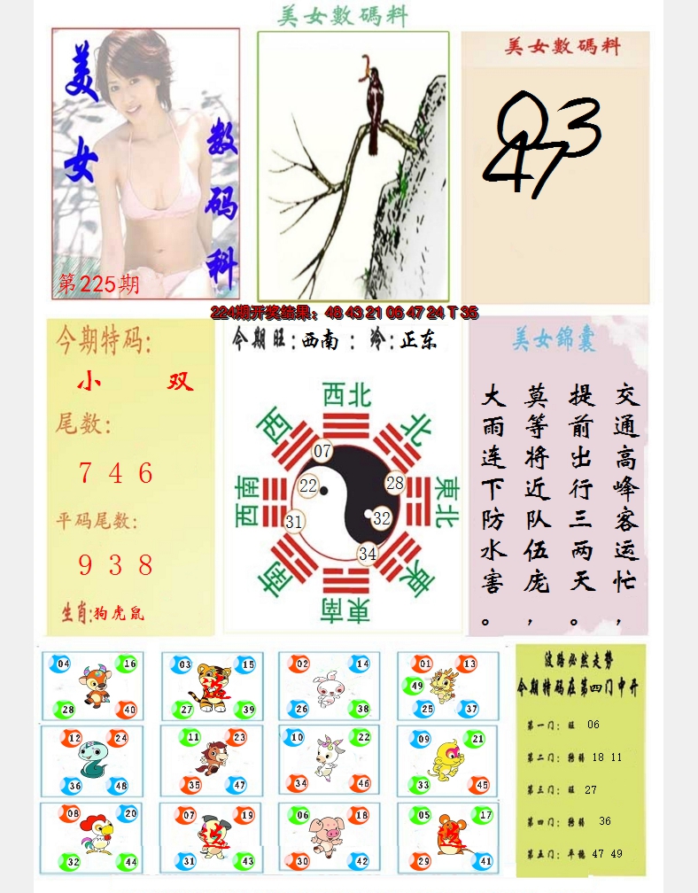 2024225期美女数码料