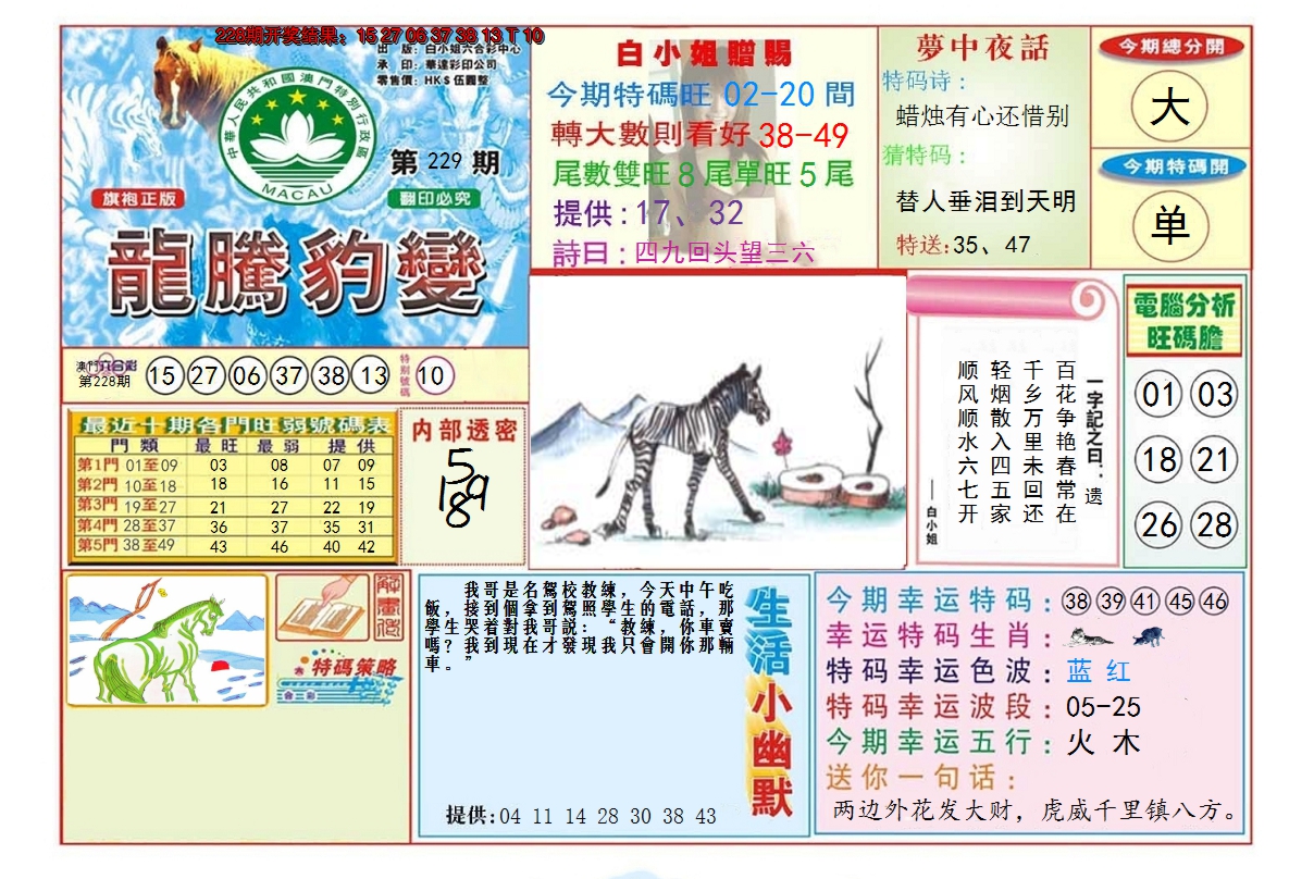 2024229期龙腾豹变