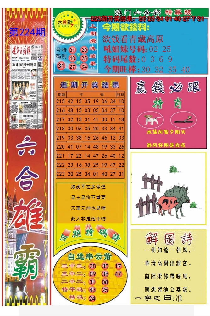 2024224期六合雄霸
