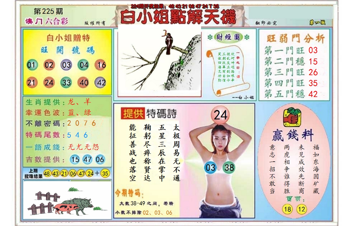 2024225期白小姐点解天机A