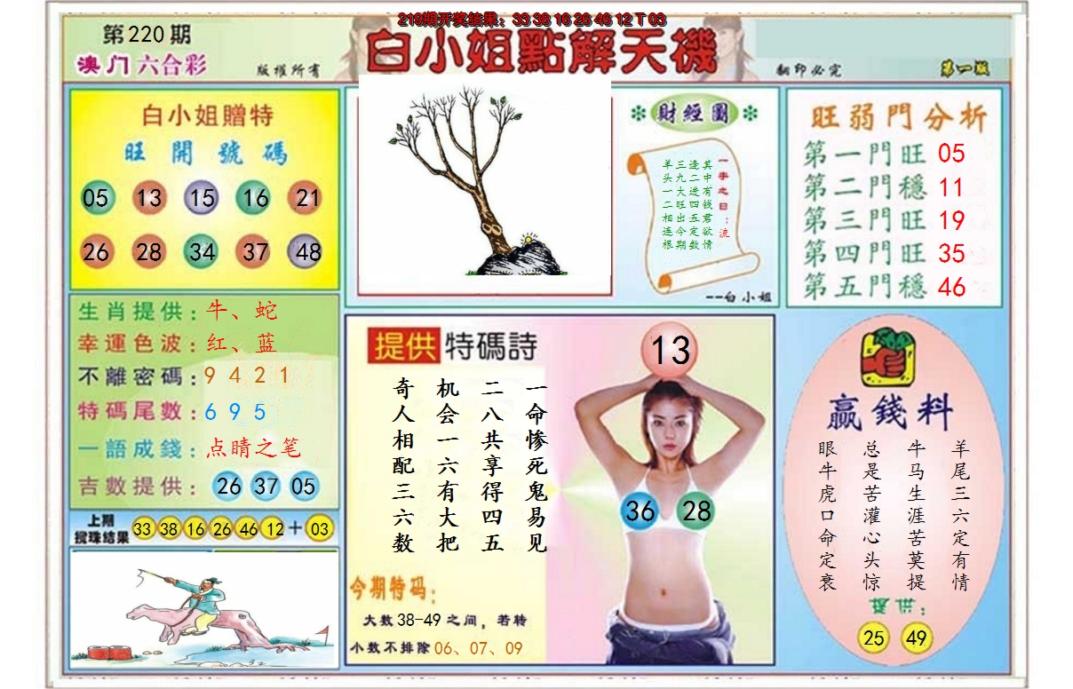 2024220期白小姐点解天机A