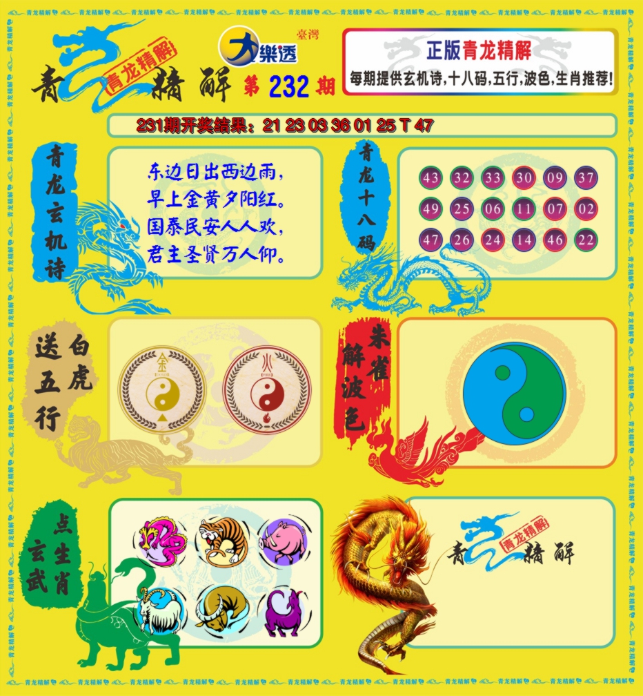 2024232期青龙精解
