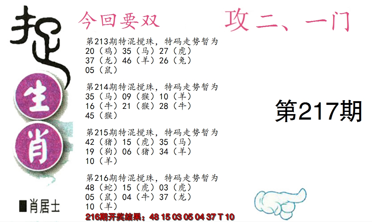 2024217期捉生肖