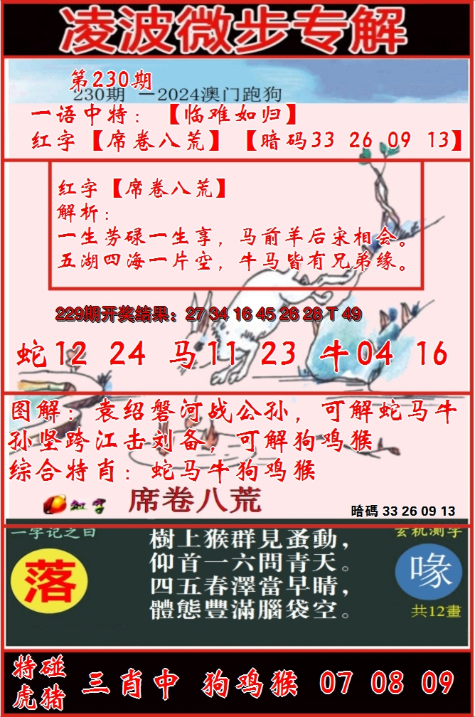 2024230期凌波微步