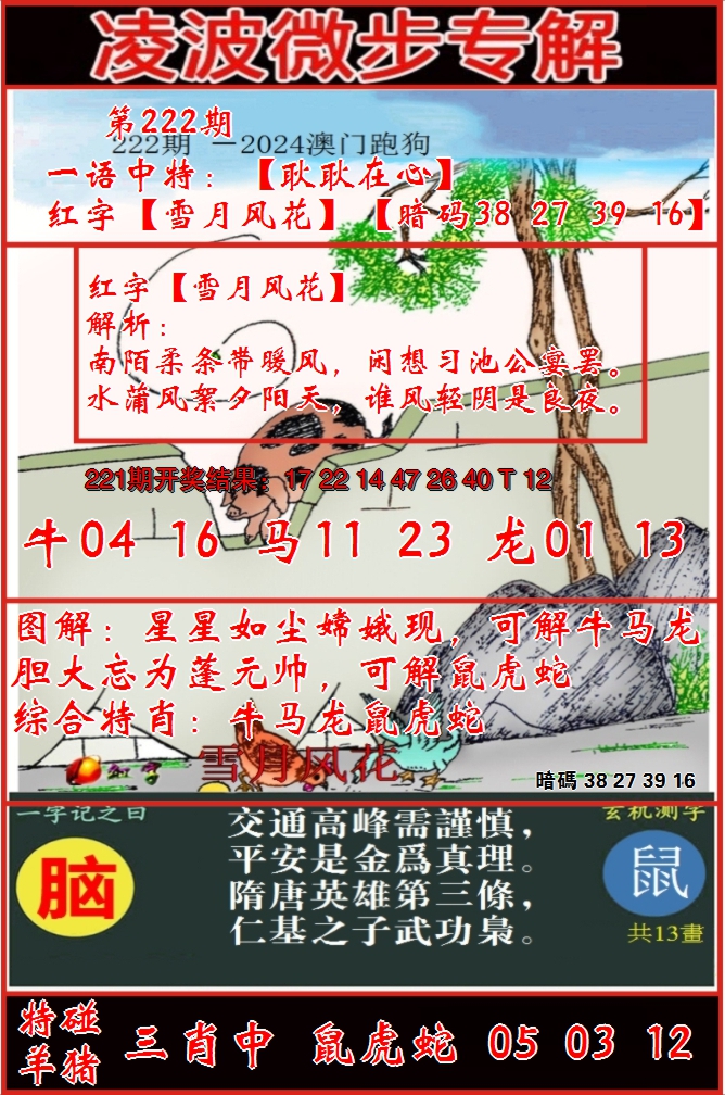 2024222期凌波微步