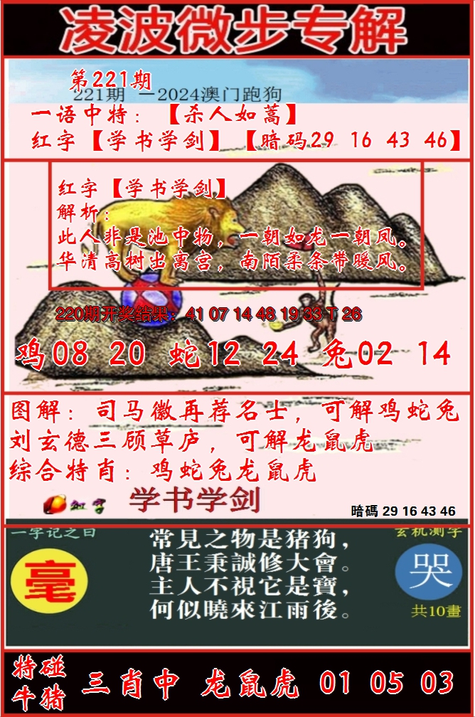 2024221期凌波微步