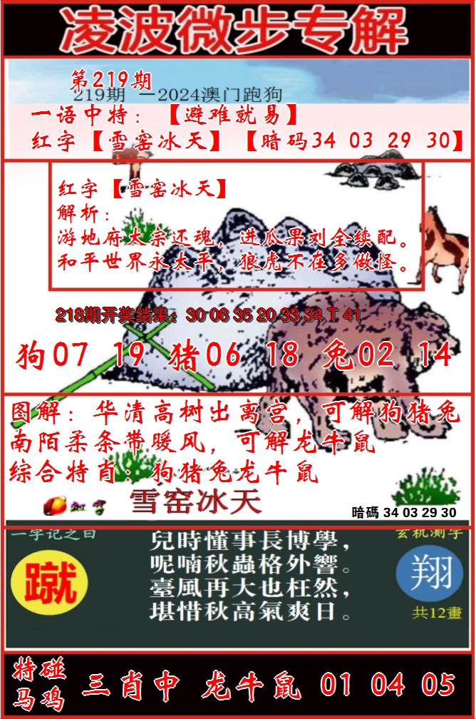 2024219期凌波微步