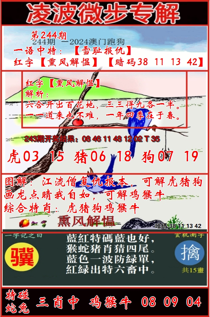 2024244期凌波微步