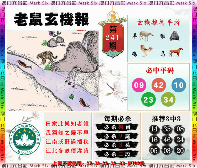 2024241期老鼠玄机报
