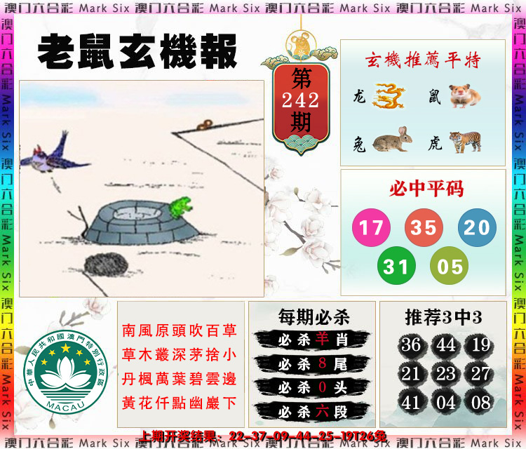 2024242期老鼠玄机报