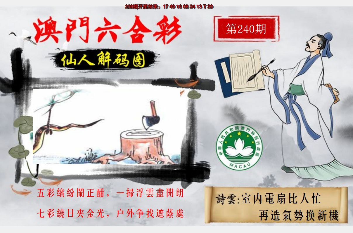 2024240期仙人解码图