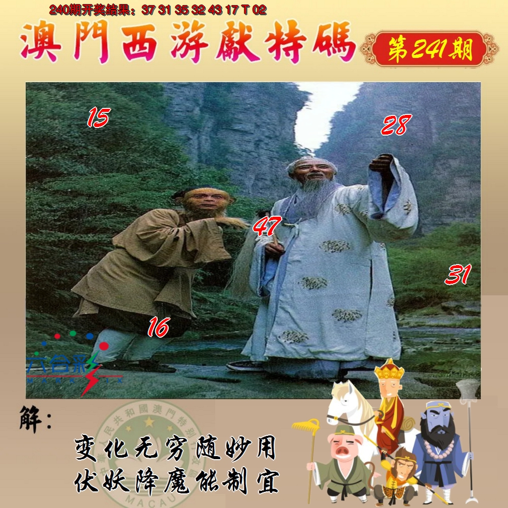 2024241期西游献码