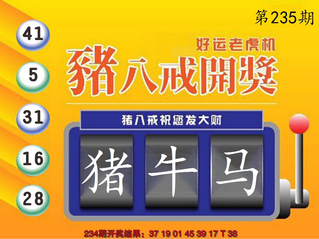 2024235期猪八戒开奖A