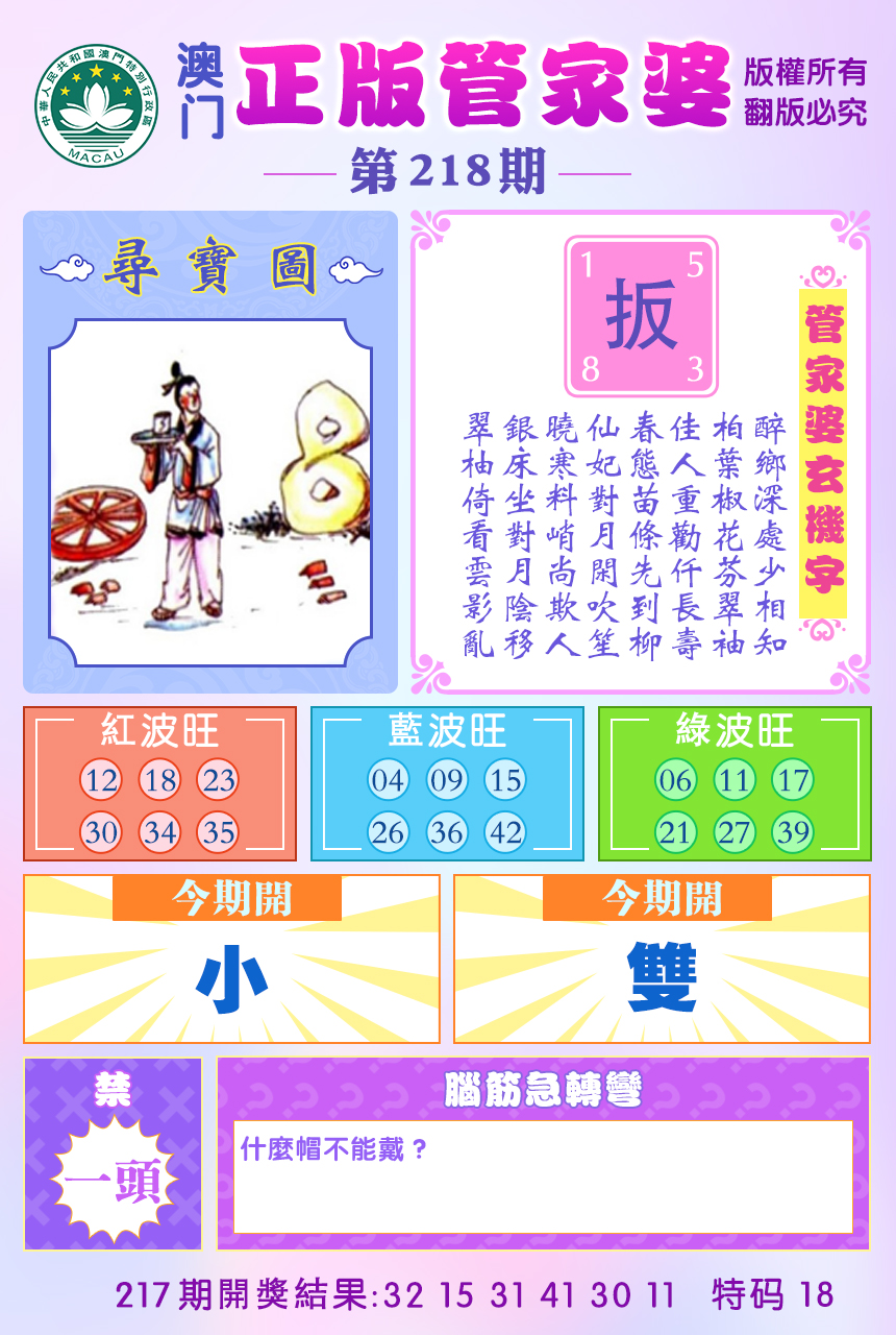 2024218期正版管家婆