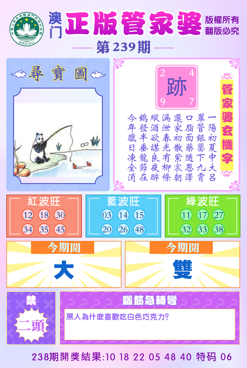 2024239期正版管家婆