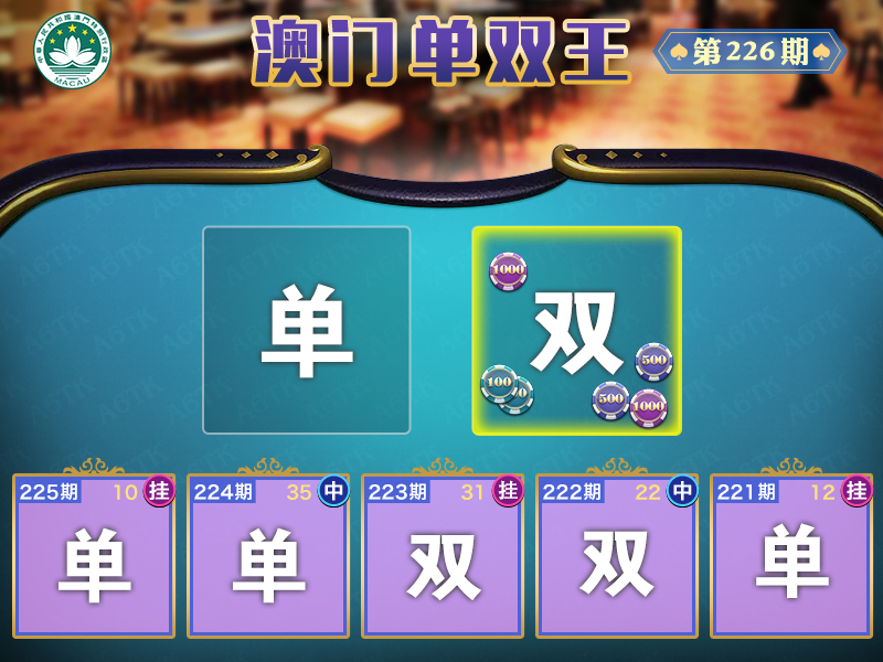 2024226期澳门单双王