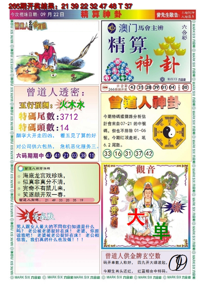 2024266期澳门精算神卦
