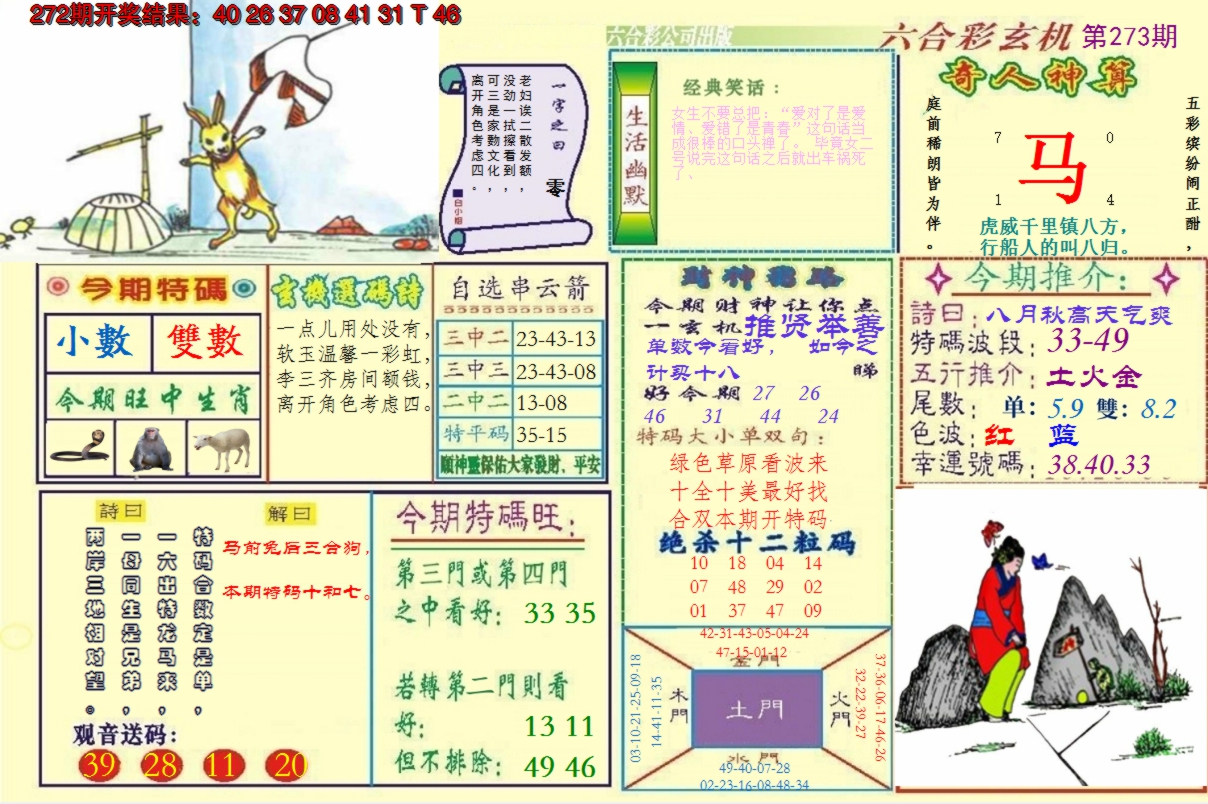 2024273期澳门六合玄机