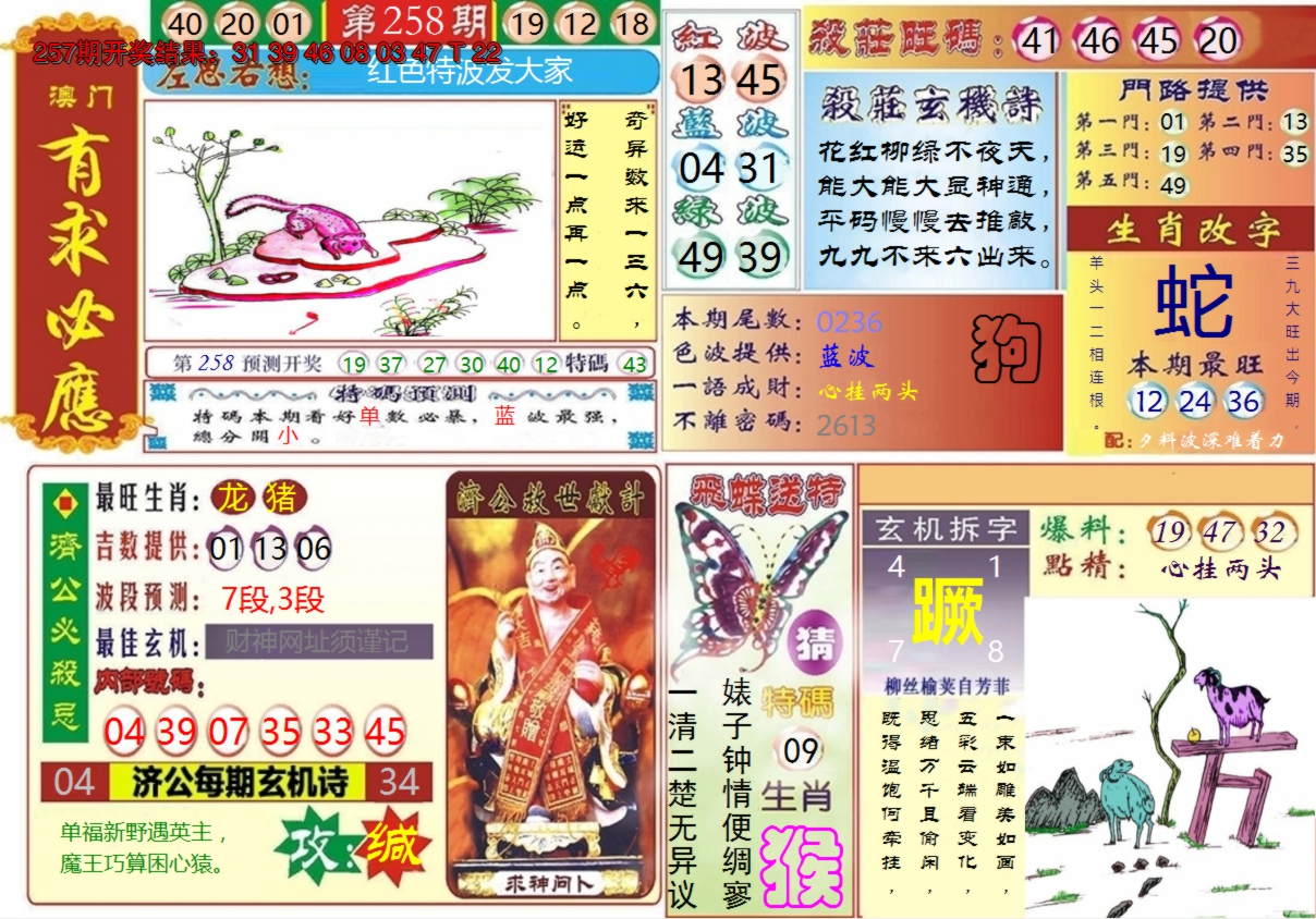 2024258期澳门有求必应