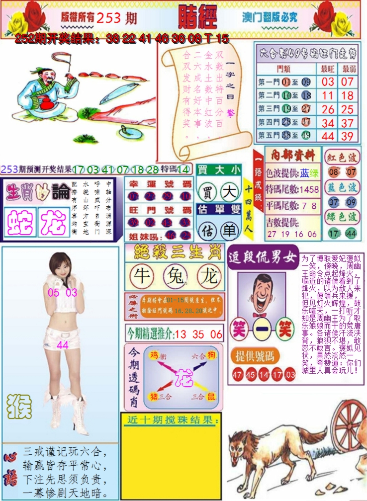 2024253期澳门赌经