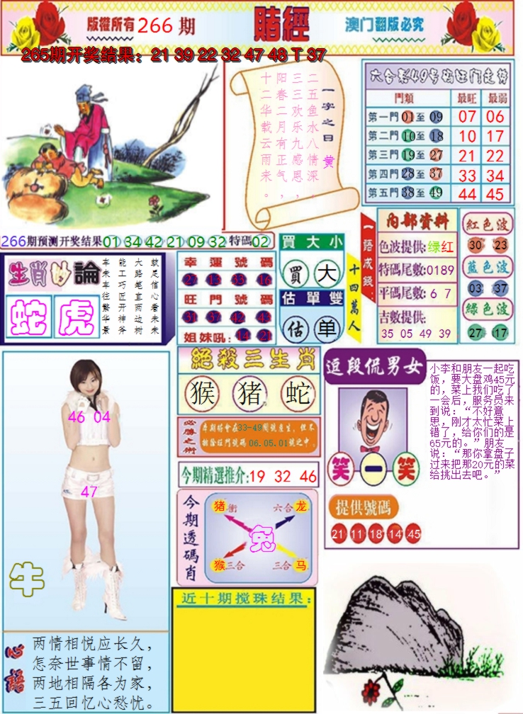 2024266期澳门赌经