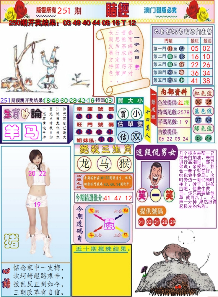 2024251期澳门赌经