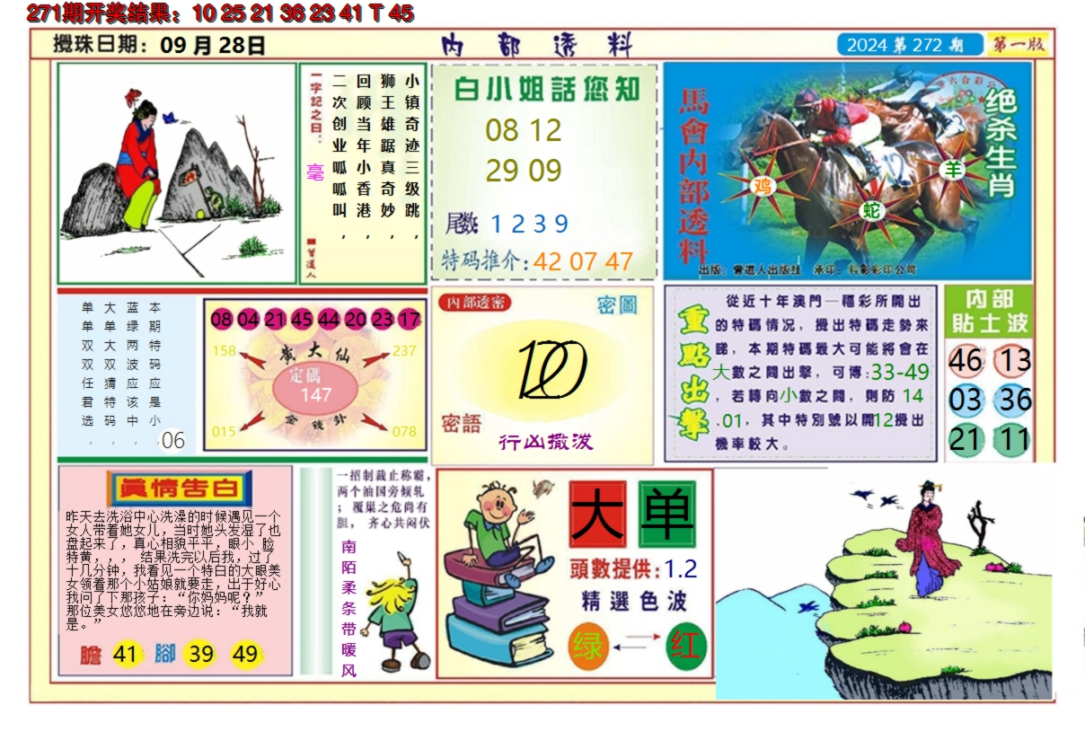 2024272期澳门内部透料A