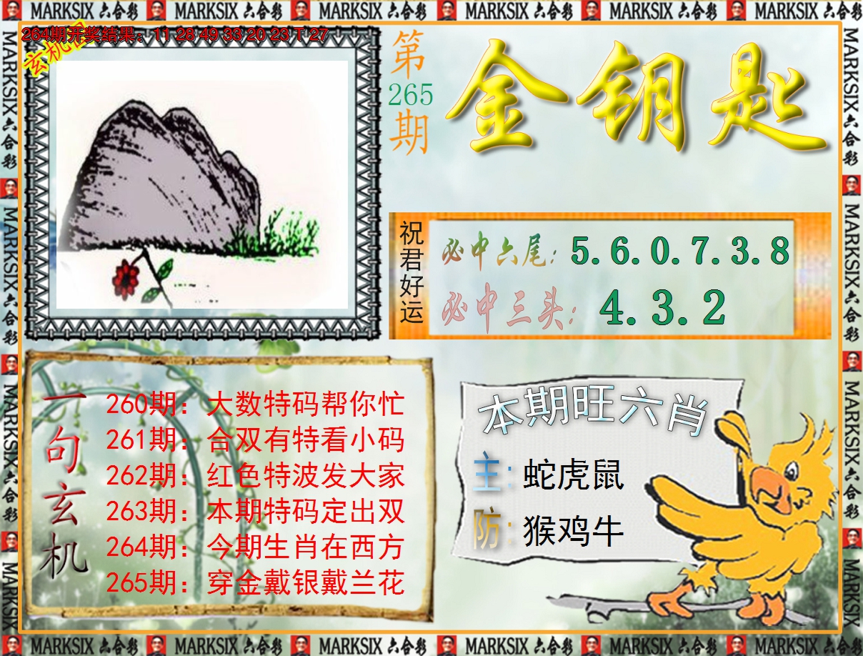 2024265期《澳门金钥匙》