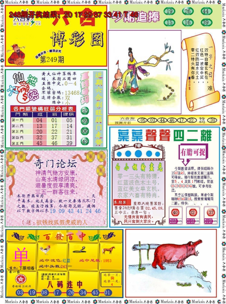 2024249期六合博彩图