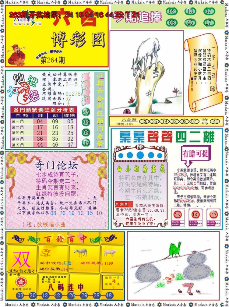 2024264期六合博彩图