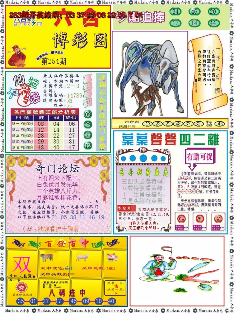 2024254期六合博彩图