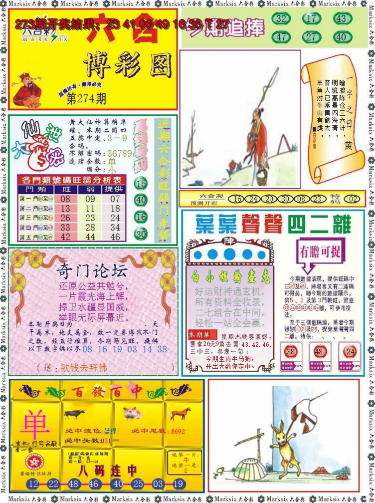 2024274期六合博彩图