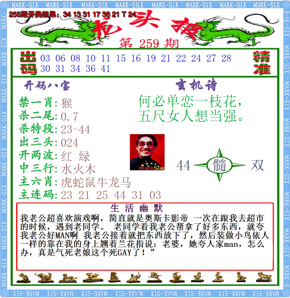 2024259期澳门龙头报