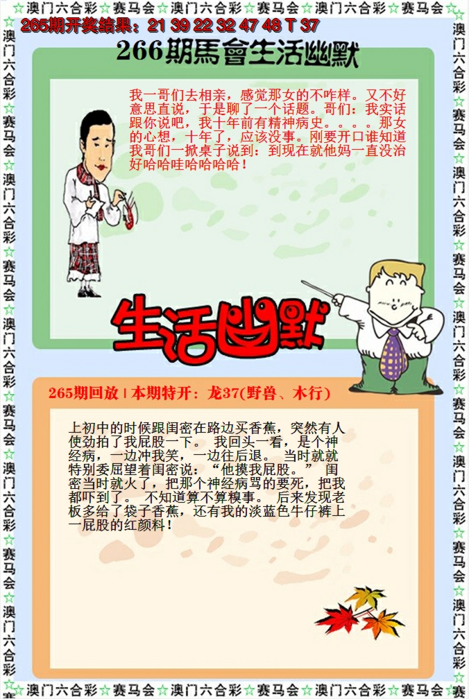 2024266期新生活幽默