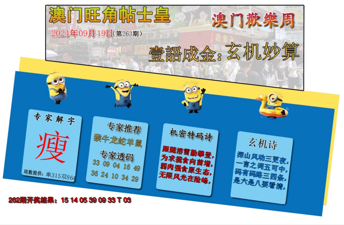 2024263期旺角贴士皇