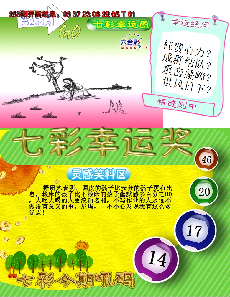 2024254期七彩幸运奖