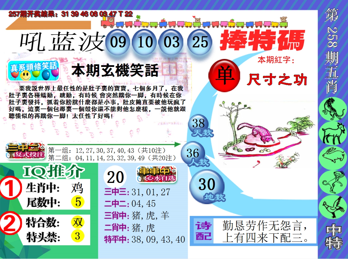 2024258期新特报