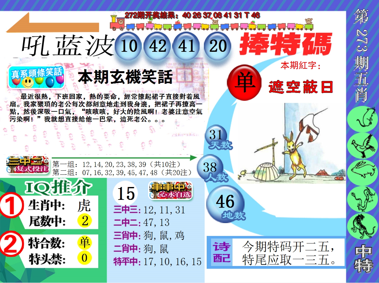 2024273期新特报