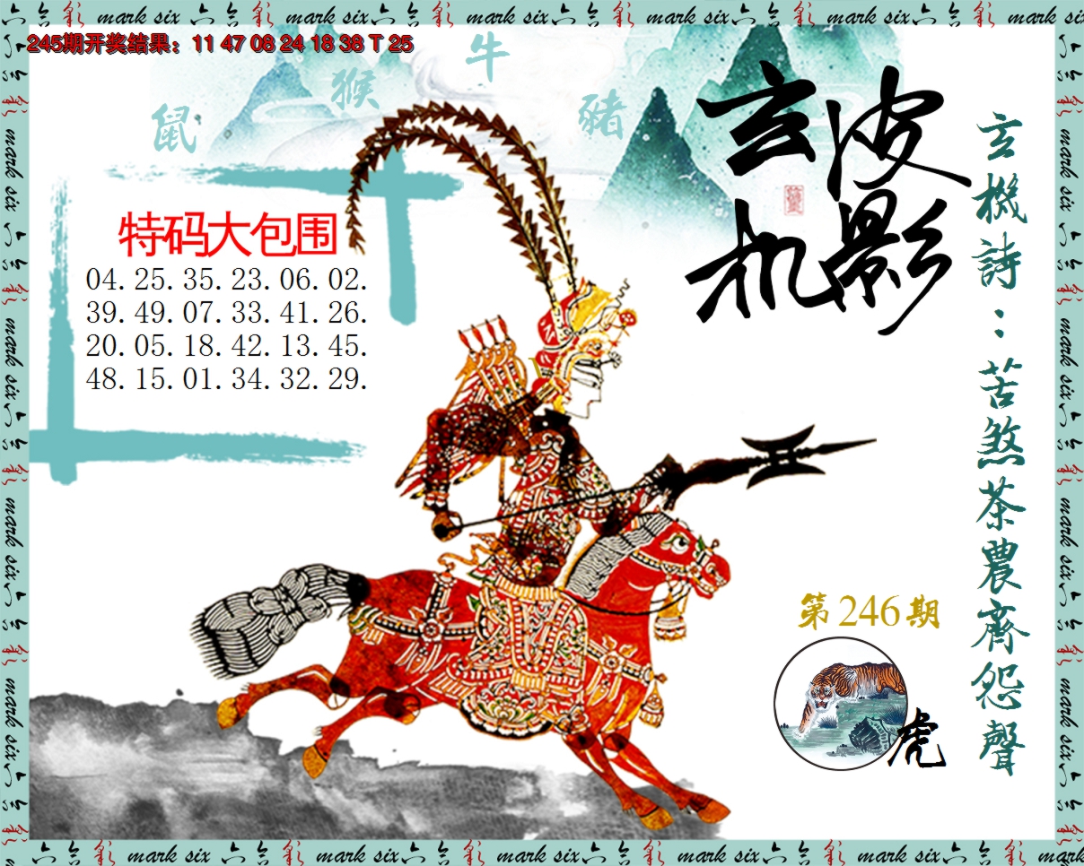 2024246期皮影玄机