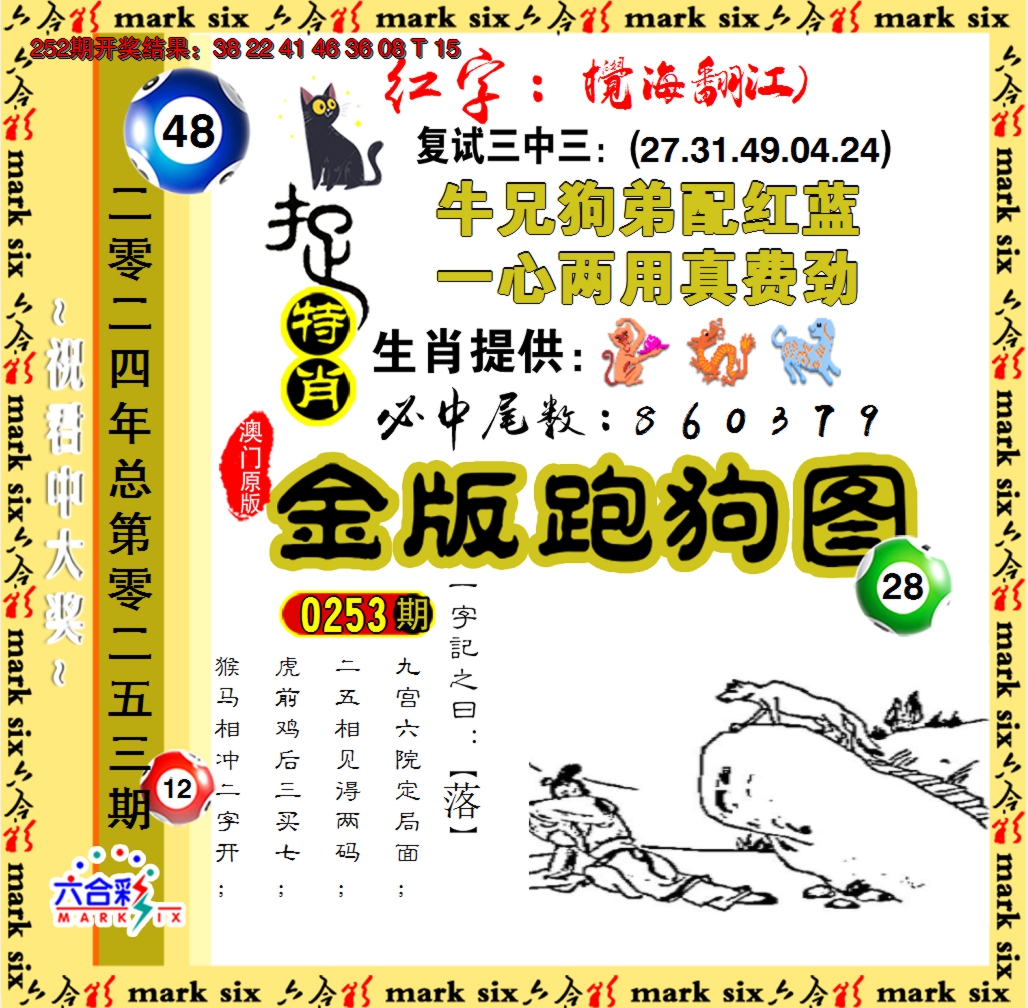 2024253期金版跑狗图