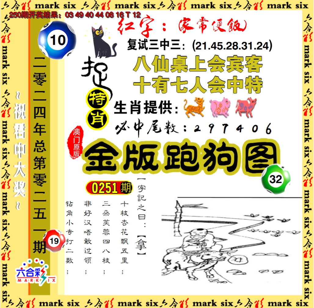 2024251期金版跑狗图