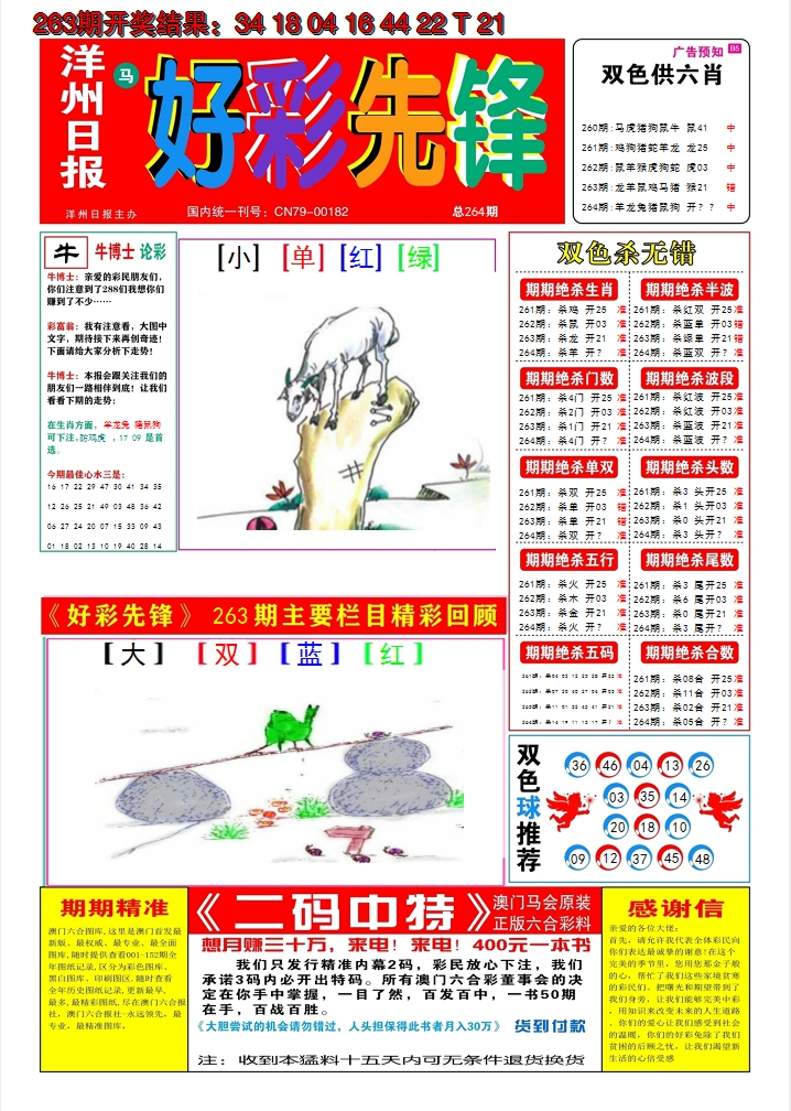 2024264期好彩先锋A