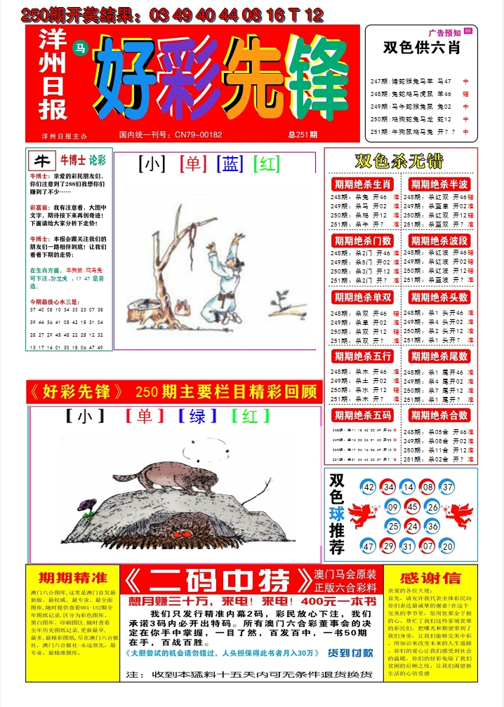 2024251期好彩先锋A